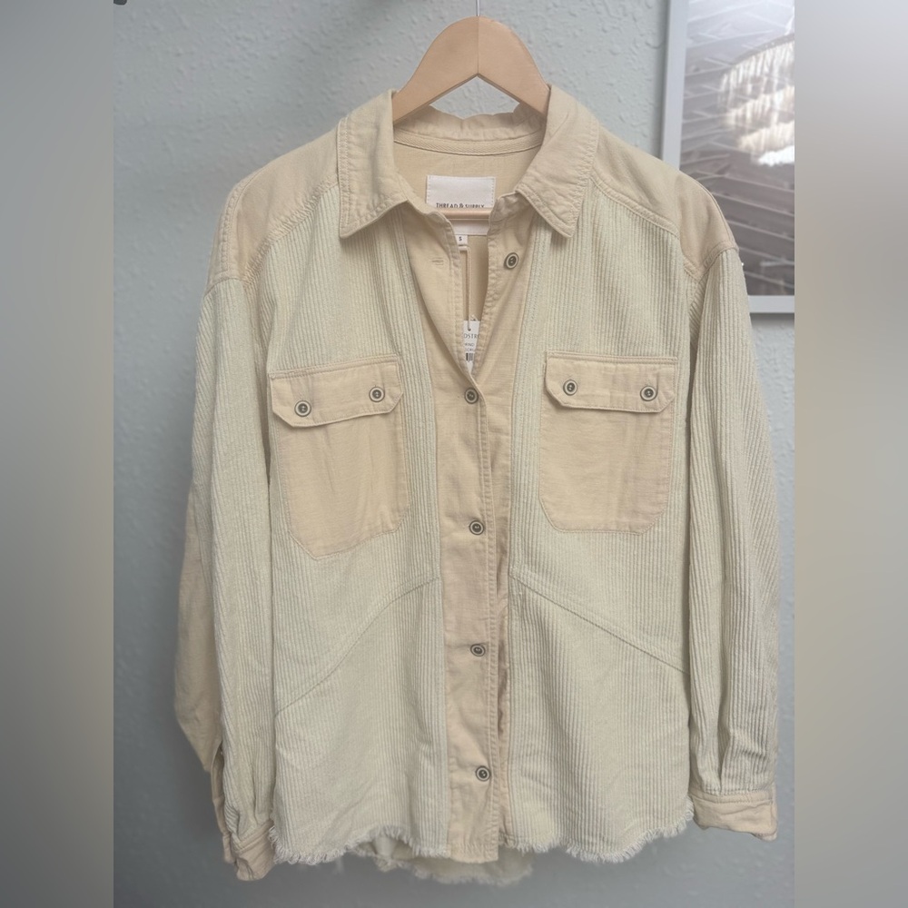 THREAD & SUPPLY - Frayed Corduroy Shirt Jacket NWT